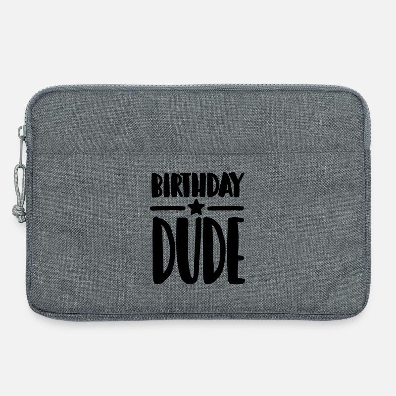 Birthday Dude - Laptoptasche 13" - Grau meliert