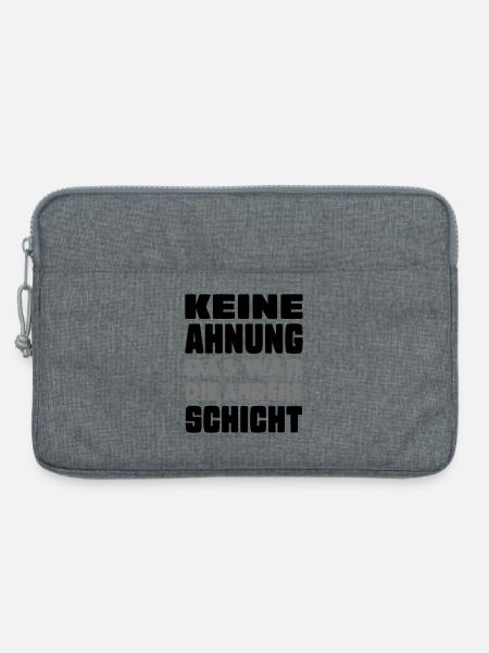 lustige Sprüche - Laptoptasche 13" - Grau meliert