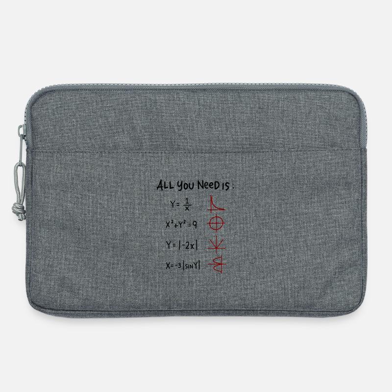 All you need is Love Math Trigonometric Functions - Laptop bag 13" - heather grey