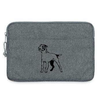 Parson Russell Terrier - Laptop bag 13" - heather grey - Front