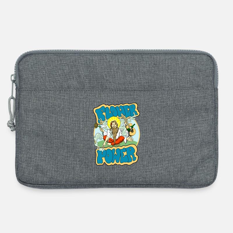 Flower Power - Laptoptasche 13" - Grau meliert