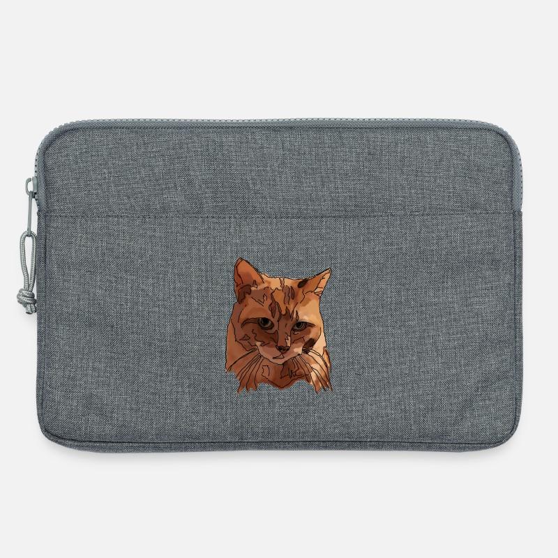 Katze - Laptoptasche 13" - Grau meliert