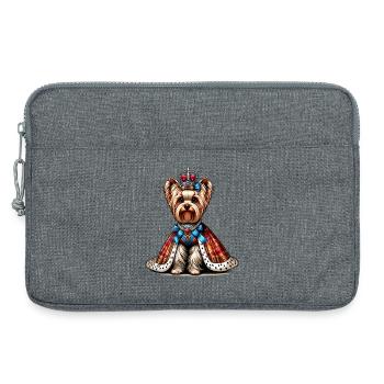 Yorkshire Terrier Princess - Laptop bag 13" - heather grey - Front