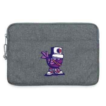 Casquette d’oiseau - Sacoche pour ordinateur portable 13 pouces - gris chiné - Devant
