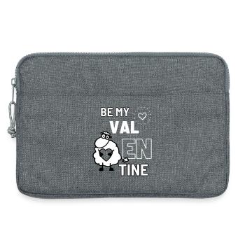Mouton de la Saint-Valentin - Sacoche pour ordinateur portable 13 pouces - gris chiné - Devant