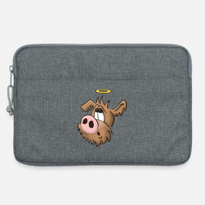 Schweinehund12 - Laptoptasche 13" - Grau meliert