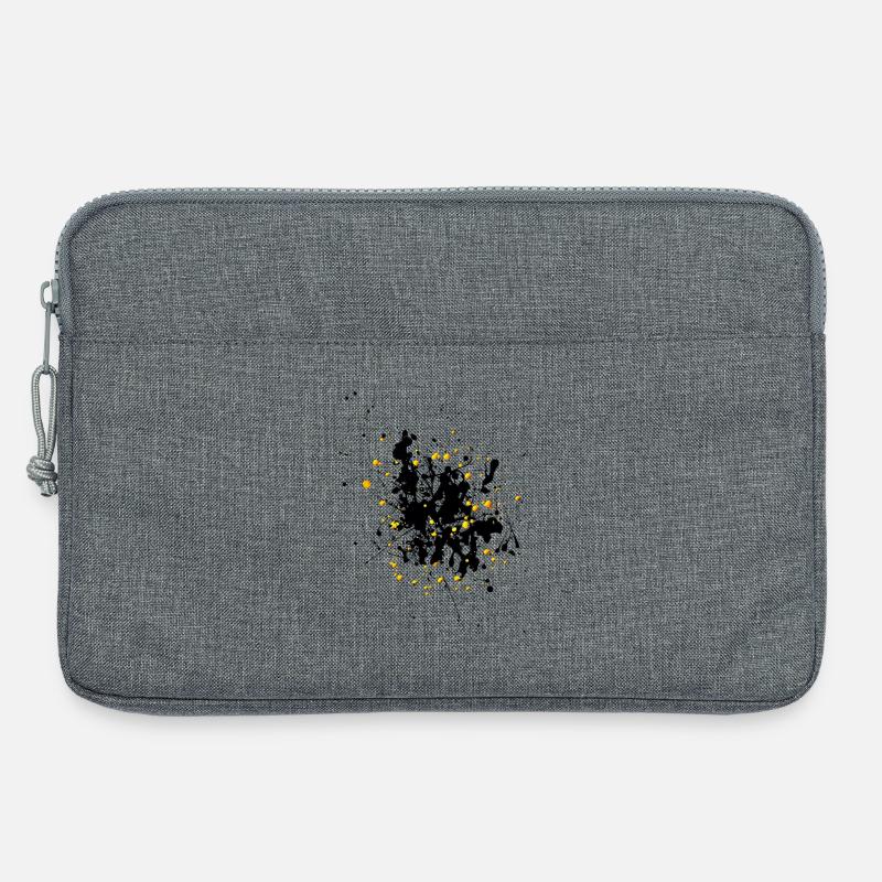 Yellowblack.Splash - Laptoptasche 13" - Grau meliert