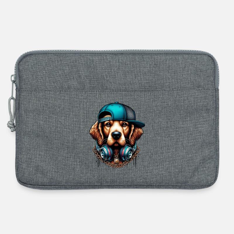 Hund - Laptoptasche 13" - Grau meliert
