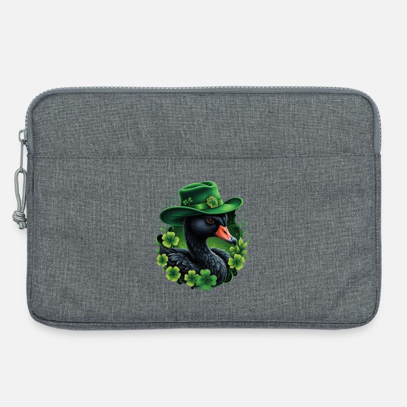 Irish elegance - Laptop bag 13" - heather grey
