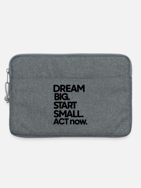 Minimalistisches geometrisches Gebirgsketten-Design - Laptoptasche 13" - Grau meliert