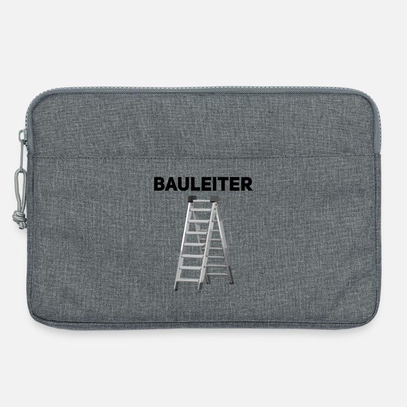 Bauleiter – Lustiger Handwerker Spruch - Laptoptasche 13" - Grau meliert
