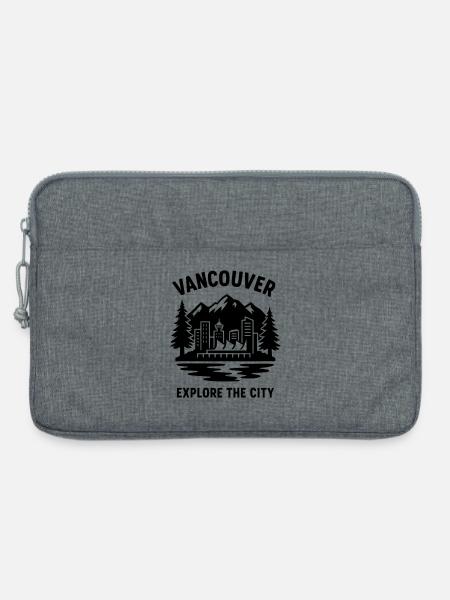 vancouver silhouette - Laptoptasche 13" - Grau meliert