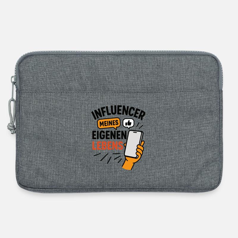 Influencer meines eigenen Lebens - Laptoptasche 13" - Grau meliert