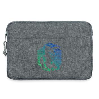 Motif motocross pour les vrais passionnés - Sacoche pour ordinateur portable 13 pouces - gris chiné - Devant