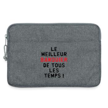 Best banker of all time! - Laptop bag 13" - heather grey - Front