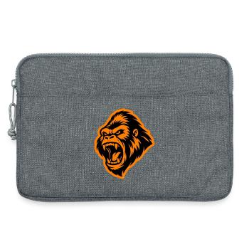 Gorilla Head - Laptop bag 13" - heather grey - Front