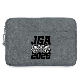 Jga 2026 Junggesellenabschied Affen - Laptoptasche 13" - Grau meliert - Vorne