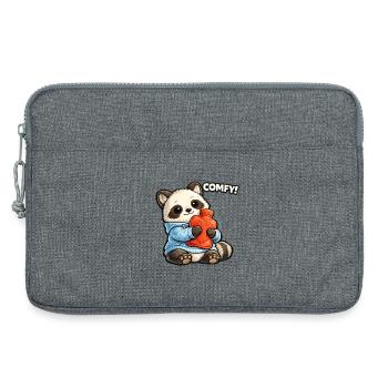 Bouillotte en peluche Panda - Sacoche pour ordinateur portable 13 pouces - gris chiné - Devant