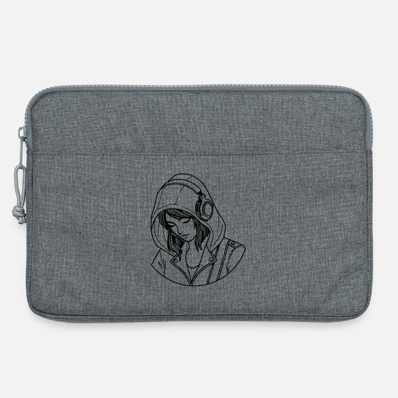 Frau Liebe Musik - Laptoptasche 13" - Grau meliert