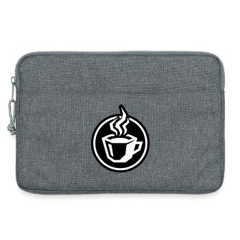 Kaffee Tasse Symbol - Laptoptasche 13" - Grau meliert - Vorne