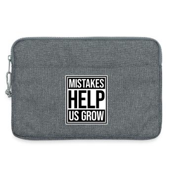Mistakes Help Us Grow Lustig Motivational Wachstum - Laptoptasche 13" - Grau meliert - Vorne