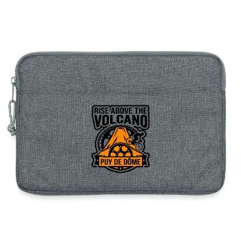 Rise Above Puy de Dôme Cycling - Laptop bag 13" - heather grey - Front