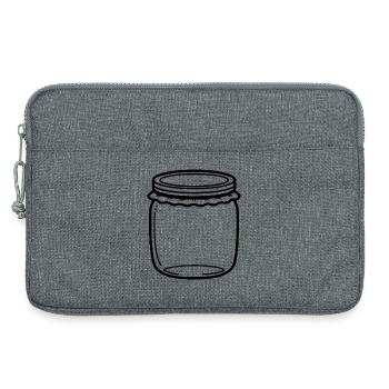 Jam Jar Gliederung - Laptoptasche 13" - Grau meliert - Vorne