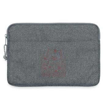 Floral flowers with bees - Laptop bag 13" - heather grey - Front