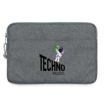 Extraterrestre cosmique mignon sur Astronaut - Sacoche pour ordinateur portable 13 pouces - gris chiné - Devant