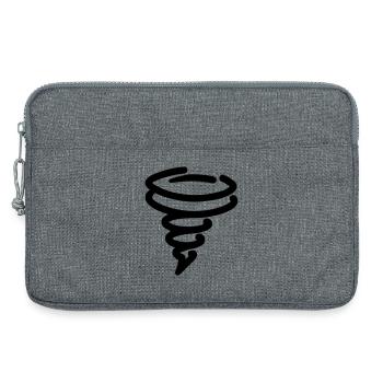 tornade - Sacoche pour ordinateur portable 13 pouces - gris chiné - Devant