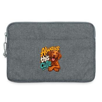 Ungarischer Pointer - Laptoptasche 13" - Grau meliert - Vorne