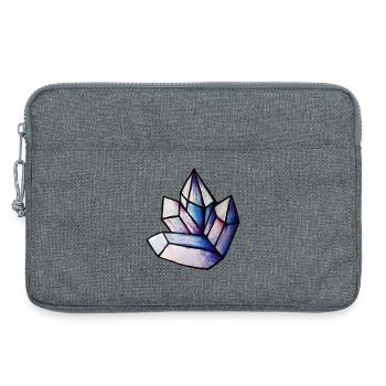 Prismatisches Kristallcluster - Laptoptasche 13" - Grau meliert - Vorne