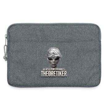 Verschwörungstheoretiker Alien - Laptoptasche 13" - Grau meliert - Vorne