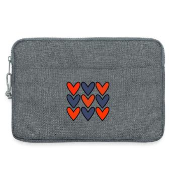 HERZ. PAAR. ICH HABE GERADE GEHEIRATET. Junggesellinnenabschied. VALENTINSTAG. - Laptoptasche 13" - Grau meliert - Vorne
