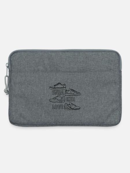 Sneaker Love – Motiv für Sneakerheads - Laptoptasche 13" - Grau meliert