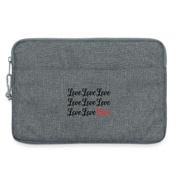 VALENTINSTAG. Junggesellinnenabschied. ICH LIEBE DICH. ICH LIEBE DICH. LIEBE - Laptoptasche 13" - Grau meliert - Vorne