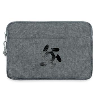 DESIGN. ART. GEEK. VINTAGE. GRAPHIQUE. MANGA. ASIE - Sacoche pour ordinateur portable 13 pouces - gris chiné - Devant