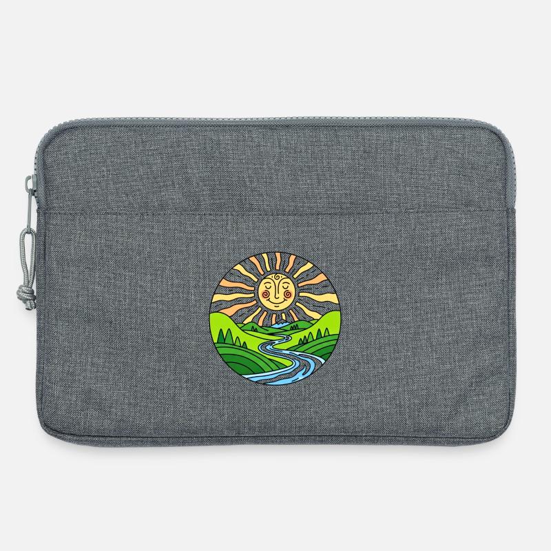 Sonnenschein - Laptoptasche 13" - Grau meliert