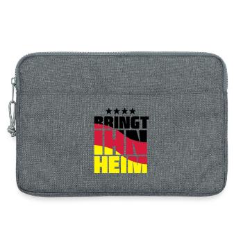ramener à la maison! Trophée de la Coupe du Monde - Sacoche pour ordinateur portable 13 pouces - gris chiné - Devant