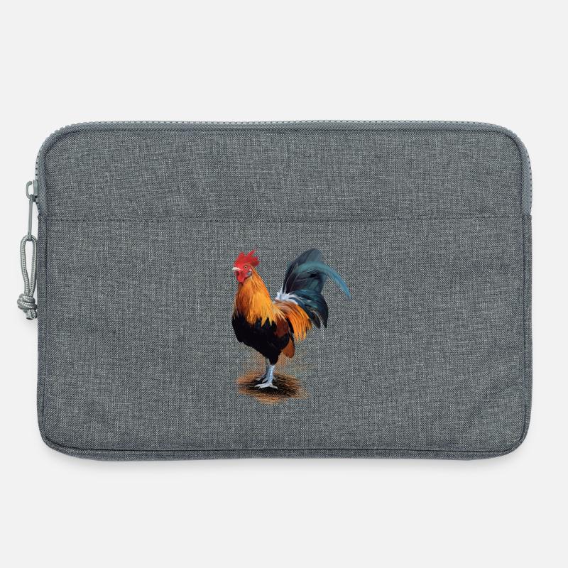 Huhn - Laptoptasche 13" - Grau meliert