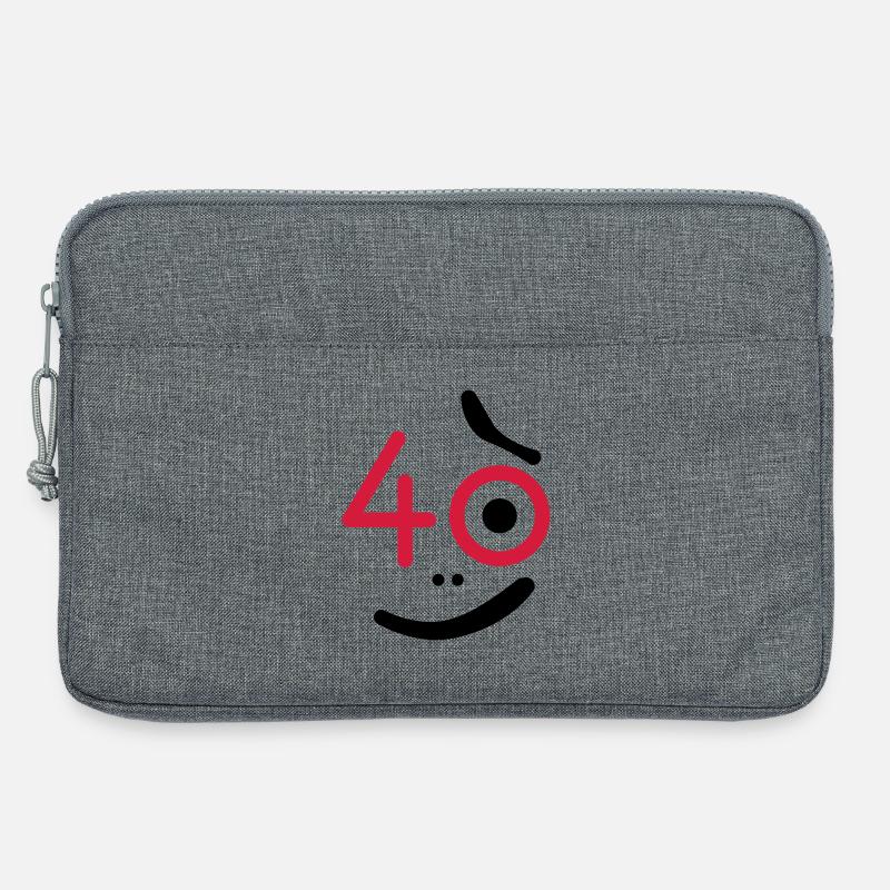 40 Jahre - so what? - Laptoptasche 13" - Grau meliert