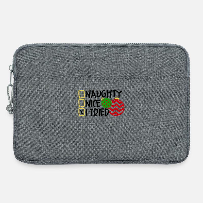 Weihnachten - Laptoptasche 13" - Grau meliert