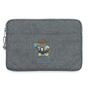 Mortal Wombat - Lustiges Gaming Design - Laptoptasche 13" - Grau meliert - Vorne