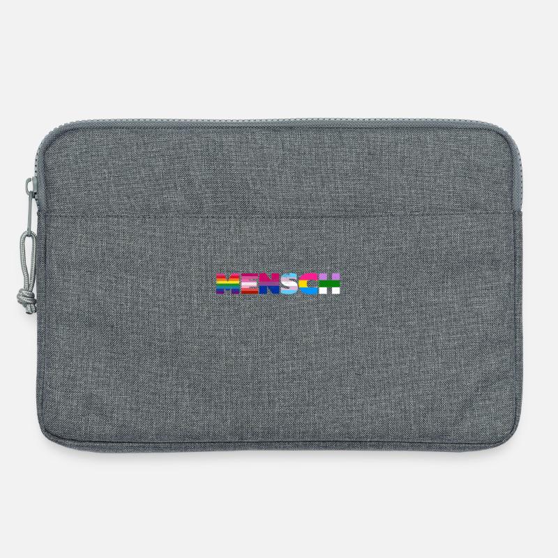 Regenbogen Pride Flag Design - Laptoptasche 13" - Grau meliert