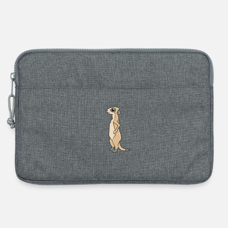 Erdmännchen - Laptoptasche 13" - Grau meliert