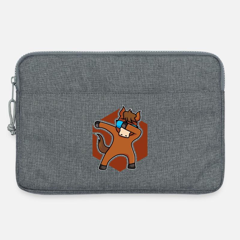 Tanzendes Pferdchen - Laptoptasche 13" - Grau meliert