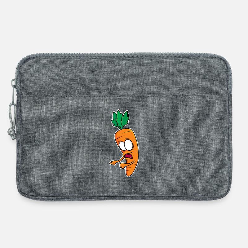 Zombie-Möhre - Laptoptasche 13" - Grau meliert