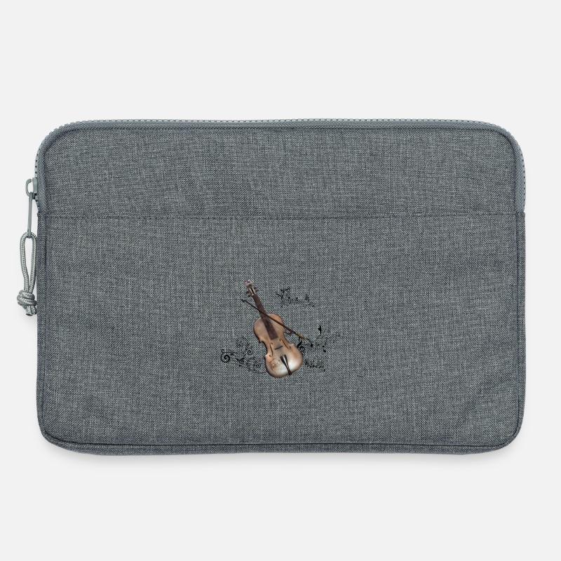Musik, Geigenbogen-Geige - Laptoptasche 13" - Grau meliert