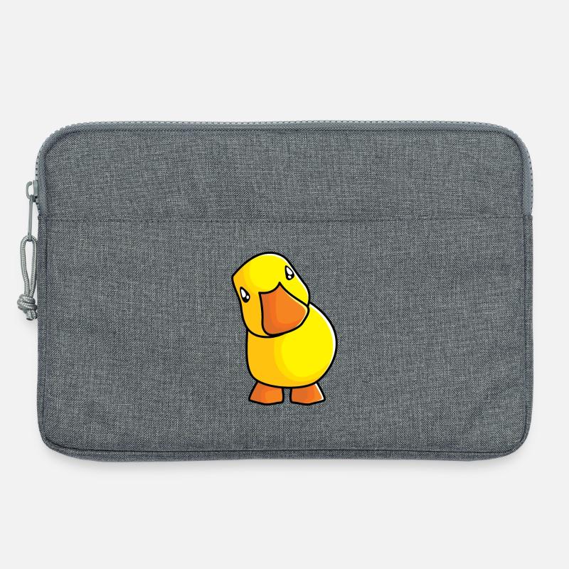 Lustiges Quietscheentchen - Laptoptasche 13" - Grau meliert