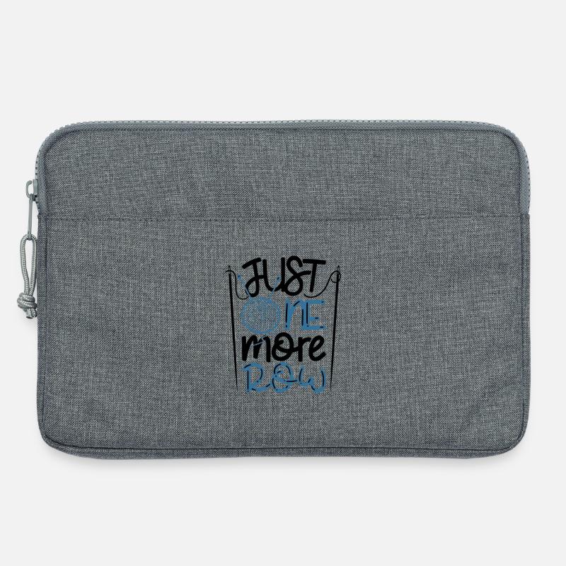 Häkeln Stricken Handarbeit Geschenk - Laptoptasche 13" - Grau meliert